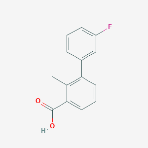 molecular formula C14H11FO2 B6340781 3-(3-Fluorophenyl)-2-methylbenzoic acid, 95% CAS No. 1214387-47-9