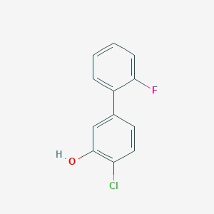 molecular formula C12H8ClFO B6340888 2-Chloro-5-(2-fluorophenyl)phenol, 95% CAS No. 1214379-85-7