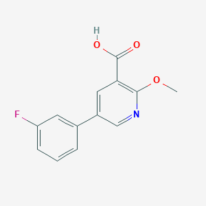 5-(3-Fluorophenyl)-2-methoxynicotinic acid, 95%