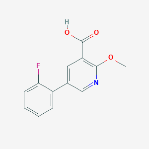 5-(2-Fluorophenyl)-2-methoxynicotinic acid, 95%
