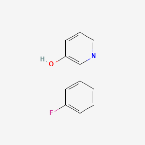 molecular formula C11H8FNO B6341041 2-(3-Fluorophenyl)-3-hydroxypyridine, 95% CAS No. 1214377-76-0