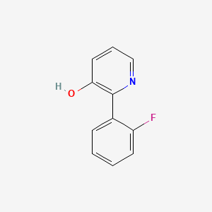 molecular formula C11H8FNO B6341055 2-(2-Fluorophenyl)-3-hydroxypyridine, 95% CAS No. 1214329-15-3