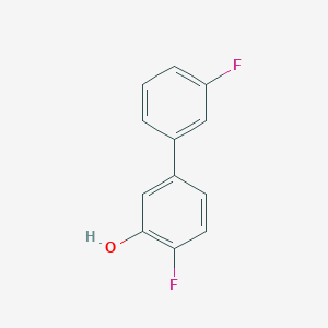 molecular formula C12H8F2O B6341069 5-(3-Fluorophenyl)-2-fluorophenol, 95% CAS No. 1214331-38-0