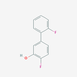molecular formula C12H8F2O B6341074 5-(2-Fluorophenyl)-2-fluorophenol, 95% CAS No. 1214341-66-8