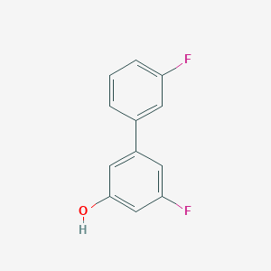 molecular formula C12H8F2O B6341083 5-(3-Fluorophenyl)-3-fluorophenol, 95% CAS No. 1214328-86-5