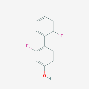 molecular formula C12H8F2O B6341090 4-(2-Fluorophenyl)-3-fluorophenol, 95% CAS No. 1214375-77-5
