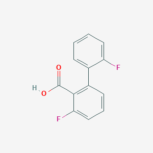 molecular formula C13H8F2O2 B6341109 2-(2-Fluorophenyl)-6-fluorobenzoic acid, 95% CAS No. 1214386-61-4