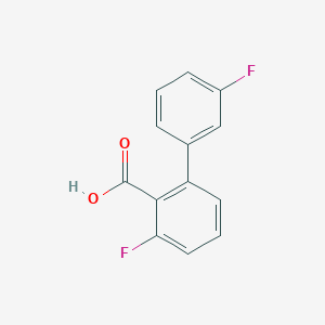 molecular formula C13H8F2O2 B6341126 2-(3-Fluorophenyl)-6-fluorobenzoic acid, 95% CAS No. 1214332-30-5