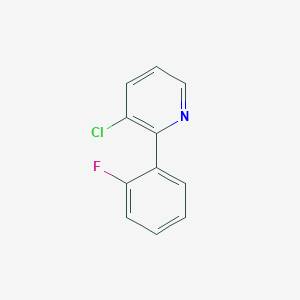 molecular formula C11H7ClFN B6341132 3-Chloro-2-(2-fluorophenyl)pyridine CAS No. 387827-67-0