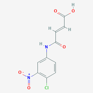 molecular formula C10H7ClN2O5 B6341153 (2Z)-3-[(4-Chloro-3-nitrophenyl)carbamoyl]prop-2-enoic acid;  97% CAS No. 413604-05-4