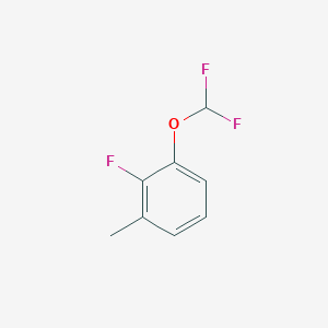 molecular formula C8H7F3O B6341156 1-(Difluoromethoxy)-2-fluoro-3-methylbenzene CAS No. 90370-43-7