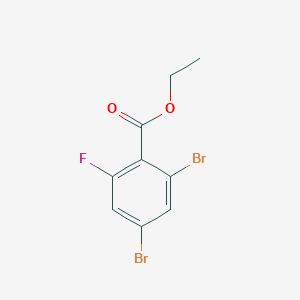 molecular formula C9H7Br2FO2 B6341160 2,4-二溴-6-氟苯甲酸乙酯 CAS No. 773139-30-3