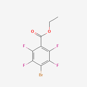 molecular formula C9H5BrF4O2 B6341173 4-Bromo-2,3,5,6-tetrafluoro-benzoic acid ethyl ester, 97% CAS No. 1214346-84-5