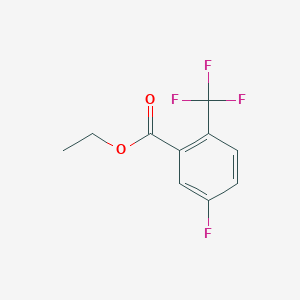 molecular formula C10H8F4O2 B6341203 5-Fluoro-2-trifluoromethylbenzoic acid ethyl ester, 97% CAS No. 773135-32-3