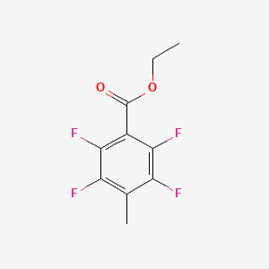 molecular formula C10H8F4O2 B6341213 2,3,5,6-Tetrafluoro-4-methyl-benzoic acid ethyl ester, 97% CAS No. 1076197-35-7