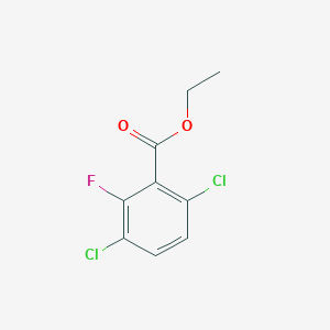 molecular formula C9H7Cl2FO2 B6341230 3,6-Dichloro-2-fluoro-benzoic acid ethyl ester, 97% CAS No. 1214329-21-1