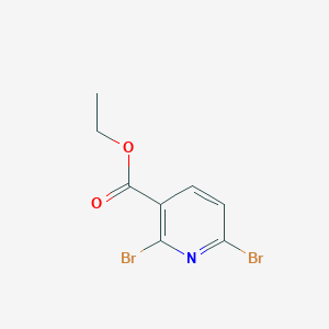 molecular formula C8H7Br2NO2 B6341232 2,6-二溴烟酸乙酯 CAS No. 1214332-54-3