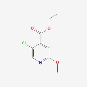 molecular formula C9H10ClNO3 B6341243 Ethyl 5-chloro-2-methoxypyridine-4-carboxylate CAS No. 1214345-87-5
