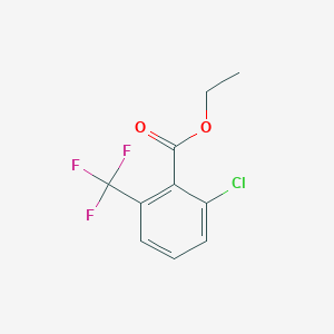 molecular formula C10H8ClF3O2 B6341251 2-Chloro-6-(trifluoromethyl)benzoic acid ethyl ester CAS No. 1214346-36-7