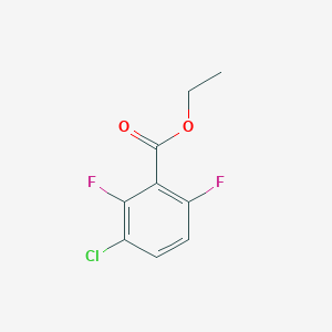 molecular formula C9H7ClF2O2 B6341264 Ethyl 3-chloro-2,6-difluorobenzoate CAS No. 773135-47-0