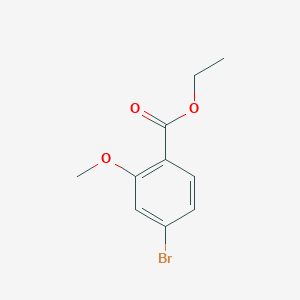 molecular formula C10H11BrO3 B6341272 Ethyl 4-bromo-2-methoxybenzoate CAS No. 1214366-76-3