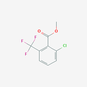 molecular formula C9H6ClF3O2 B6341305 2-Chloro-6-(trifluoromethyl)benzoic acid methyl ester CAS No. 1214386-37-4