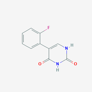 molecular formula C10H7FN2O2 B6341329 (2,4)-Dihydroxy-5-(2-fluorophenyl)pyrimidine, 95% CAS No. 1203421-82-2