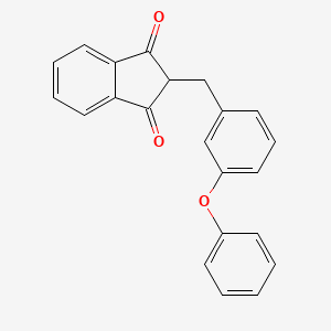molecular formula C22H16O3 B6341373 2-((3-Phenoxyphenyl)methyl)indane-1,3-dione CAS No. 1024147-44-1