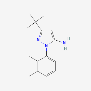 molecular formula C15H21N3 B6341381 3-tert-Butyl-1-(2,3-dimethylphenyl)-1H-pyrazol-5-amine CAS No. 1193155-46-2