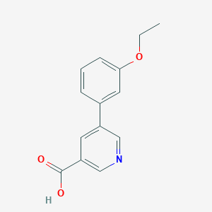 molecular formula C14H13NO3 B6341430 5-(3-Ethoxyphenyl)nicotinic acid, 95% CAS No. 1048273-45-5