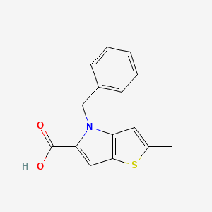 molecular formula C15H13NO2S B6341434 4-Benzyl-2-methyl-4H-thieno[3,2-b]pyrrole-5-carboxylic acid CAS No. 1047142-67-5