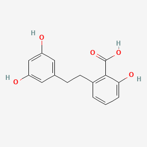 molecular formula C15H14O5 B6341451 2-[2-(3,5-Dihydroxy-phenyl)-ethyl]-6-hydroxy-benzoic acid CAS No. 365542-78-5