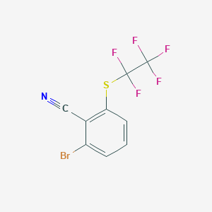 2-Bromo-6-(pentafluoroethylthio)benzonitrile, 97%