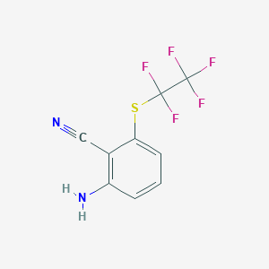 2-Amino-6-(pentafluoroethylthio)benzonitrile, 97%