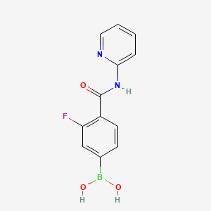 3-Fluoro-4-(2-pyridylcarbamoyl)benzeneboronic acid;  97%