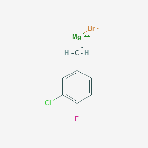 3-Chloro-4-fluorobenzylmagnesium bromide, 0.25M in 2-MeTHF
