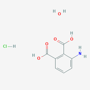 molecular formula C8H10ClNO5 B6341618 3-Aminophthalic acid hydrochloride hydrate CAS No. 426837-11-8