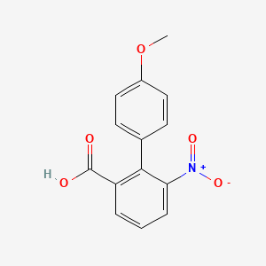 molecular formula C14H11NO5 B6341674 2-(4-甲氧苯基)-3-硝基苯甲酸 CAS No. 1148027-27-3