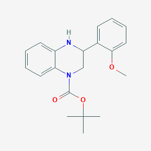 molecular formula C20H24N2O3 B6341713 tert-Butyl 3-(2-methoxyphenyl)-1,2,3,4-tetrahydroquinoxaline-1-carboxylate CAS No. 1186194-92-2