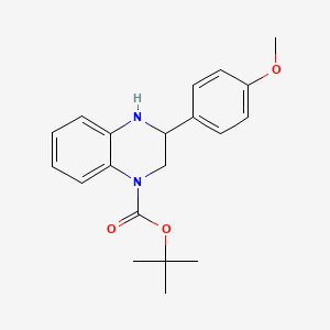 molecular formula C20H24N2O3 B6341730 tert-Butyl 3-(4-methoxyphenyl)-1,2,3,4-tetrahydroquinoxaline-1-carboxylate CAS No. 1186195-55-0
