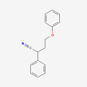 molecular formula C16H15NO B6341736 4-Phenoxy-2-phenylbutanenitrile CAS No. 82954-07-2