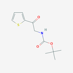 molecular formula C11H15NO3S B6341746 tert-Butyl N-[2-oxo-2-(thiophen-2-yl)ethyl]carbamate CAS No. 778617-77-9