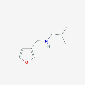 molecular formula C9H15NO B6341802 (Furan-3-ylmethyl)(2-methylpropyl)amine CAS No. 1148027-20-6