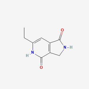 molecular formula C9H10N2O2 B6341814 6-乙基-1H,2H,3H,4H,5H-吡咯并[3,4-c]吡啶-1,4-二酮 CAS No. 1148027-26-2