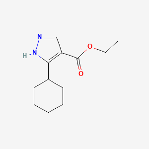 molecular formula C12H18N2O2 B6341845 Ethyl 5-cyclohexyl-1H-pyrazole-4-carboxylate CAS No. 1359657-08-1