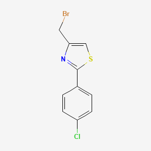 molecular formula C10H7BrClNS B6341858 4-Bromomethyl-2-(4-chloro-phenyl)-thiazole CAS No. 835346-86-6