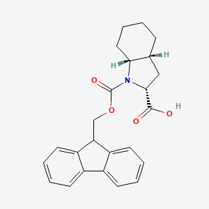 molecular formula C24H25NO4 B6341862 Fmoc-Oic-OH (2R,3aR,7aR) CAS No. 134526-62-8