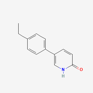 molecular formula C13H13NO B6341867 5-(4-Ethylphenyl)-2-hydroxypyridine, 95% CAS No. 1111116-07-4