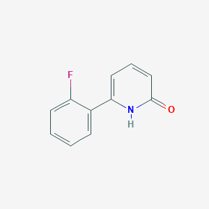 molecular formula C11H8FNO B6341874 6-(2-Fluorophenyl)-2-hydroxypyridine;  95% CAS No. 1121639-84-6