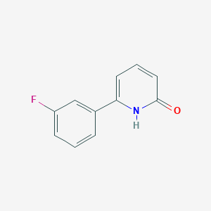 molecular formula C11H8FNO B6341879 6-(3-Fluorophenyl)-2-hydroxypyridine;  95% CAS No. 1111114-86-3